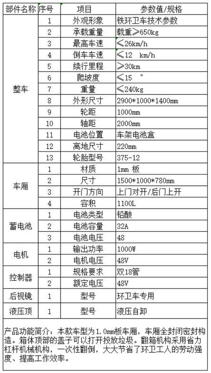 240升單桶運(yùn)輸車